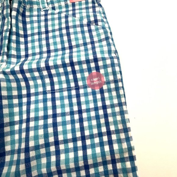 NWT Gymboree Girl Plaid Tie Capri Pant & Flip-Flop Ribbon Halter Top Size 6 - Picture 3 of 9